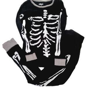 10 skeleton cotton pajamas set